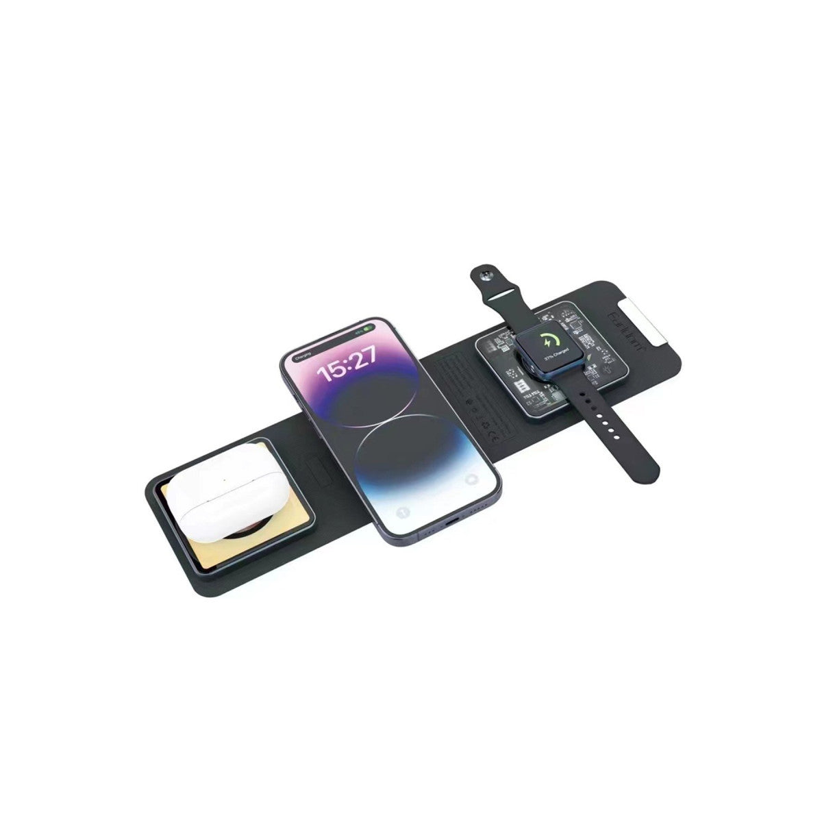 Earldom WC35 3in1 15W Magsafe Katlanabilir Masaüstü Kablosuz Şarj Standı
